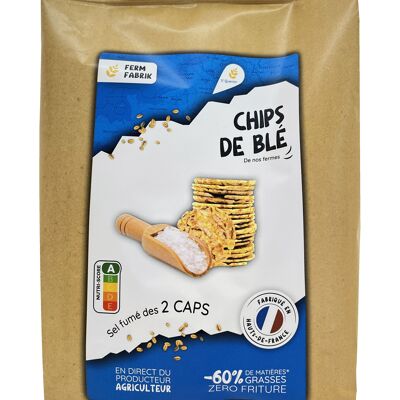 Chips artisanales de Blé fermier  -  Sel fumé des 2 Caps