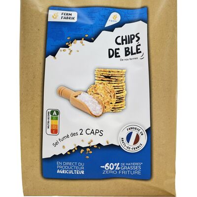 Chips artisanales de Blé fermier  -  Sel fumé des 2 Caps
