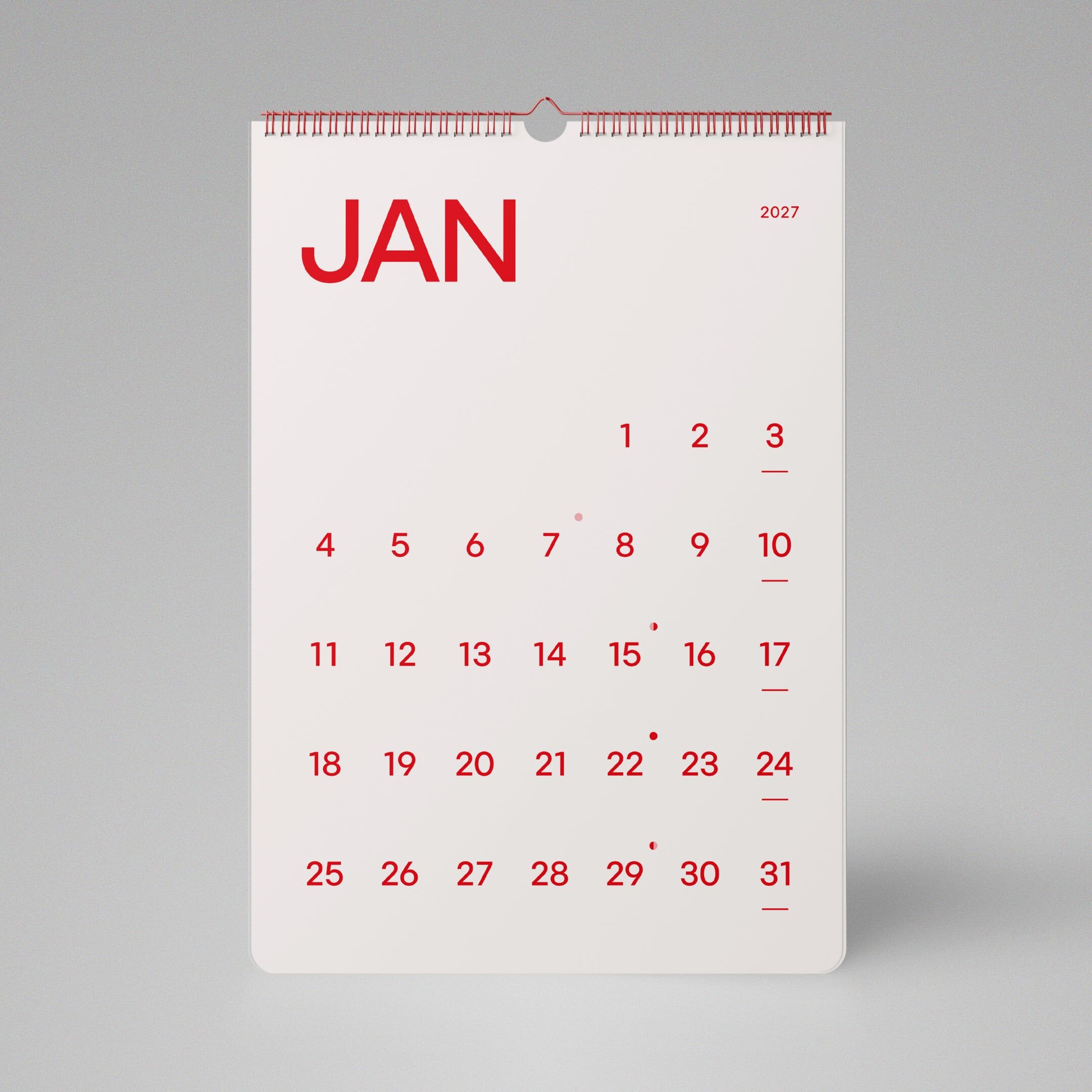 Calendario WHT 2027