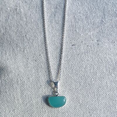 Chalcedony (Blue) Sterling Silver Necklace