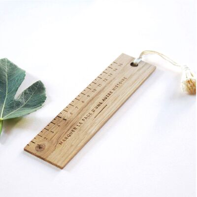 UPCYCLED SOLID WOOD RULE / BOOKMARK - MARKING MODEL