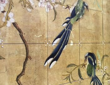 IXXI - Panel of a Chinese wallpaper brown L - Wall art - Poster - Wall Decoration 2