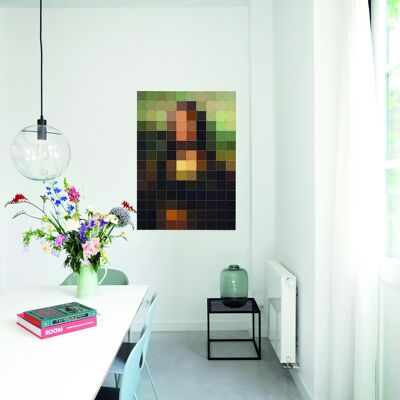 IXXI - Mona Lisa pixel S - Wall art - Poster - Wall Decoration