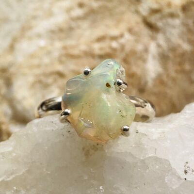 Opal (Ethiopan) Sterling Silver Ring