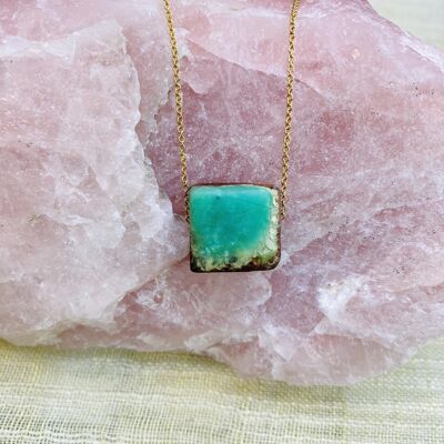 Chrysoprase Gold filled Necklace