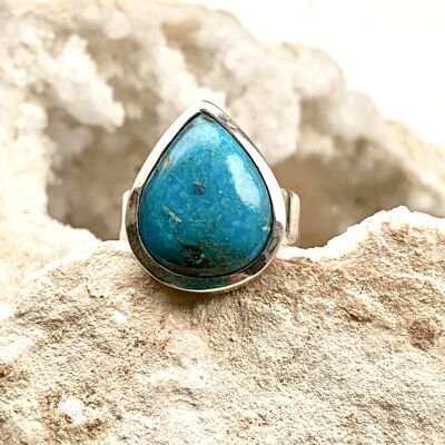 Chrysocolla Sterling Silver Ring