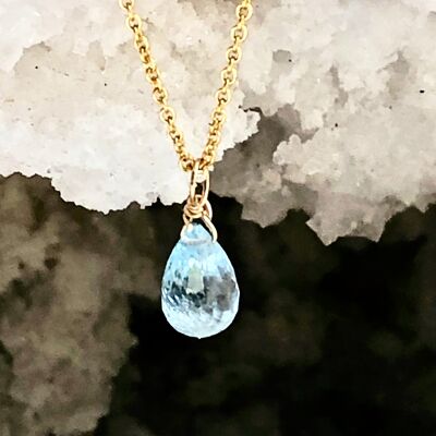 Topaz (Blue) Gold Filled Necklace