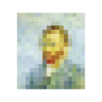 IXXI - Van Gogh pixel L - Wall art - Poster - Wall Decoration