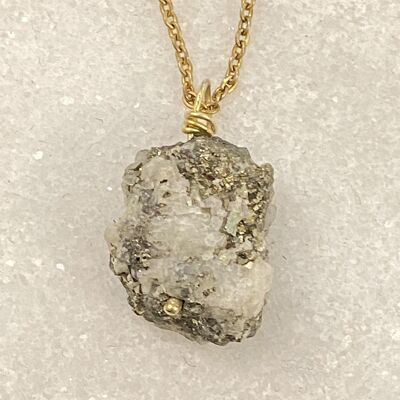 Pyrite Gold Necklace