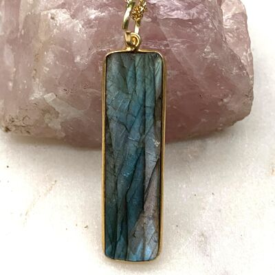 Labradorite Gold Neckloace