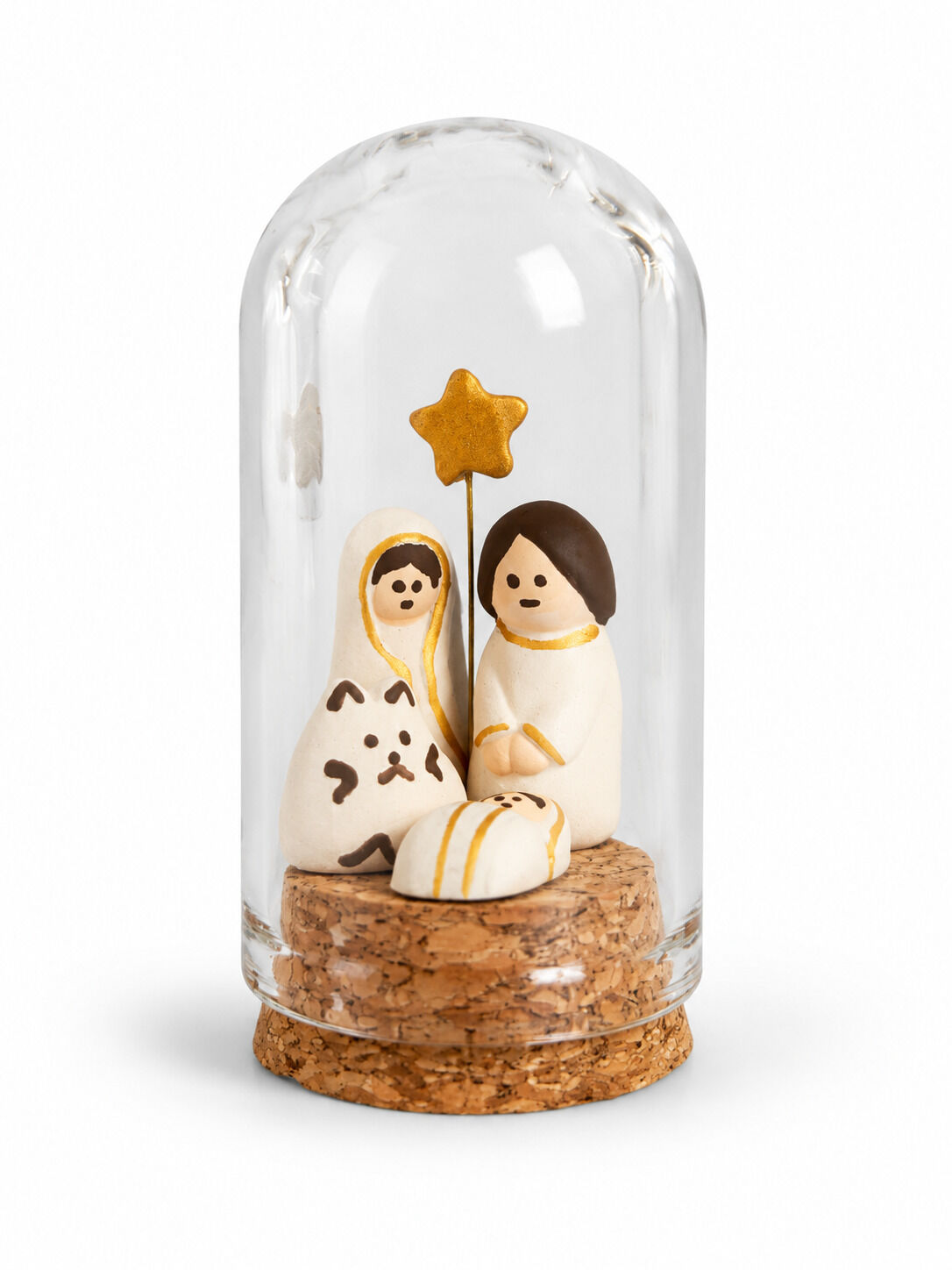 Handmade Nativity Scene Bottle 3 pieces