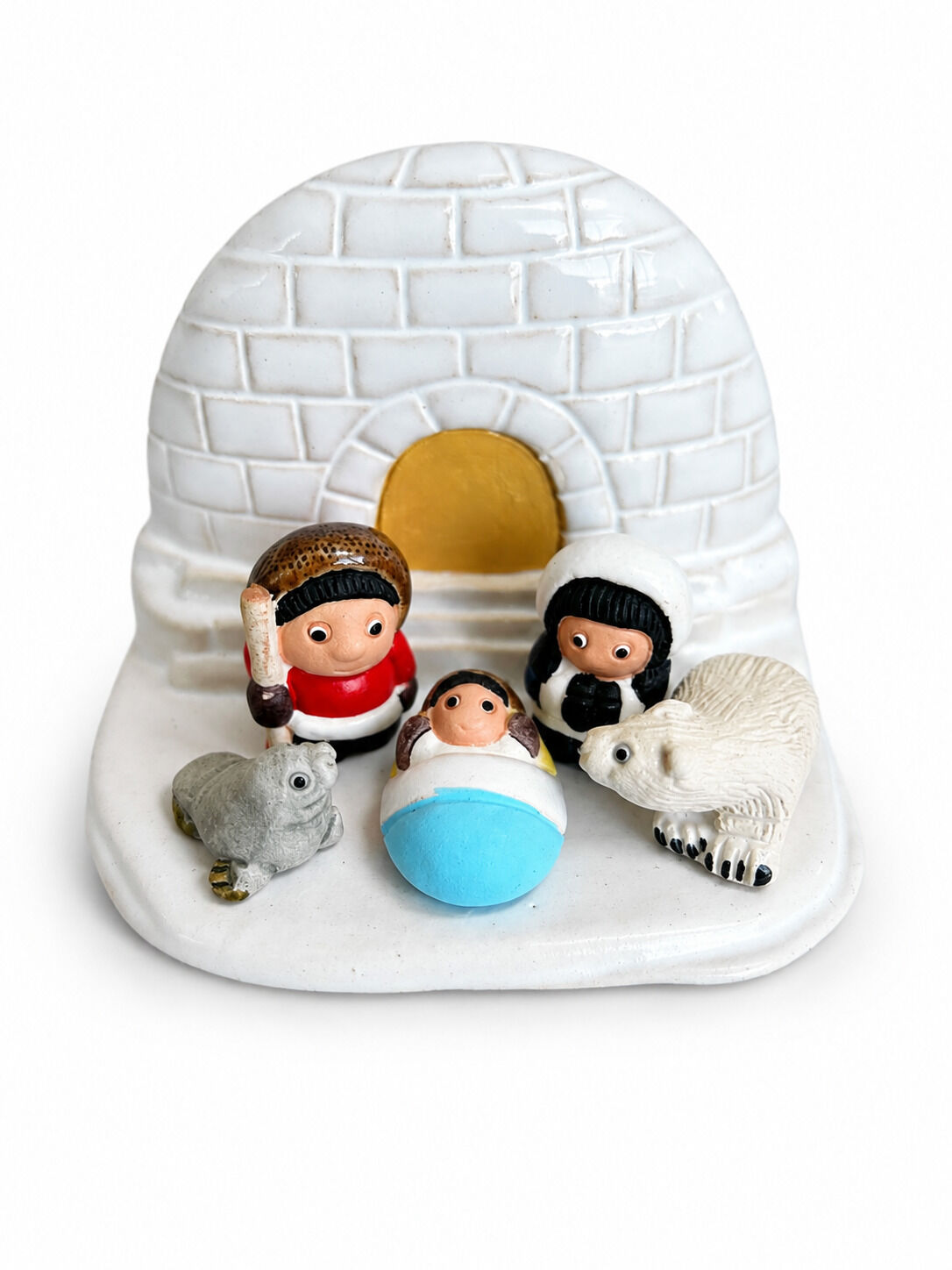 Handmade Igloo Nativity Scene