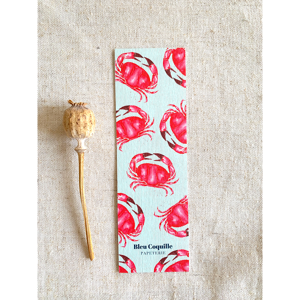 Bookmark - 17 x 5.5 cm - Red Crabs