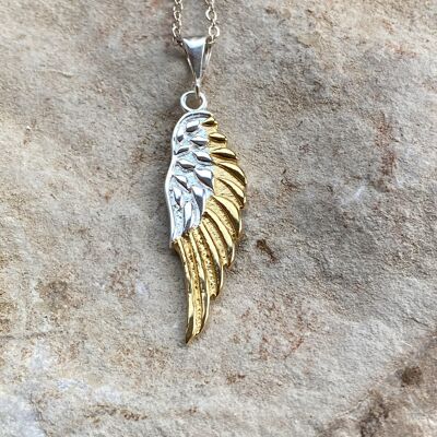 Angel Wings Gold and Silver Necklace