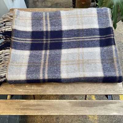 Recycled Wool Blankets. Tartan Design