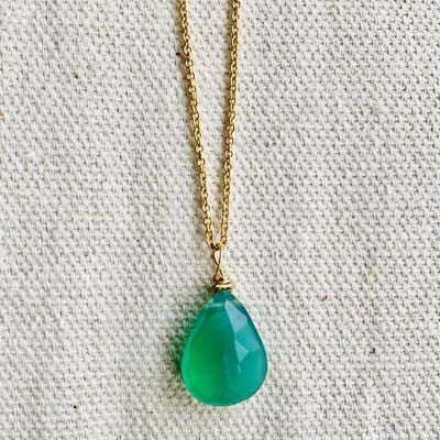 Onyx (Green) Gold Filled Necklace