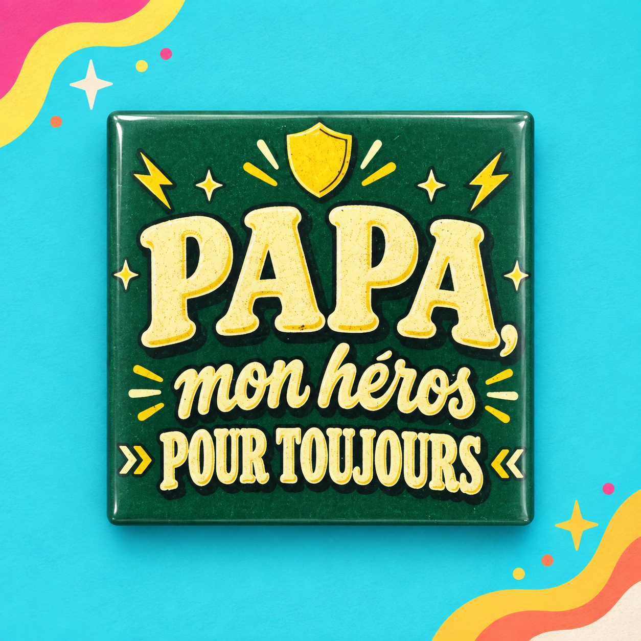 Magnet "Dad, my hero"