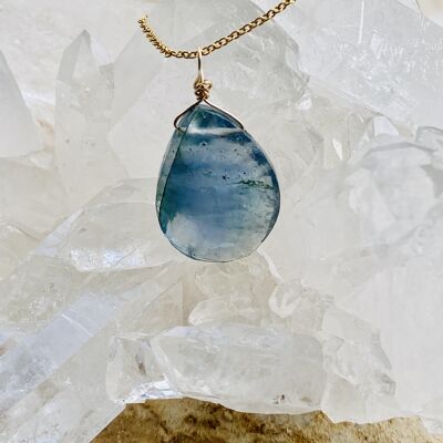 Fluorite (Blue) Goldfilled  Necklace