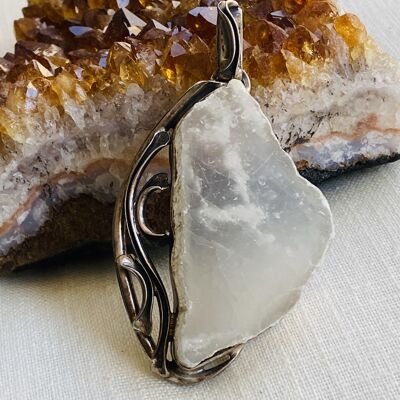 Ulexite Sterling Silver Necklace
