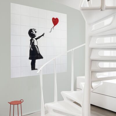 IXXI - Mädchen mit Ballon S - Wandkunst - Poster - Wanddekoration