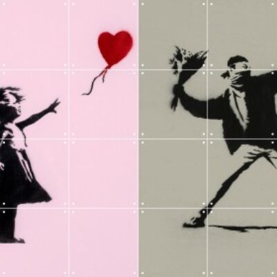 Iconos de amor Banksy - L