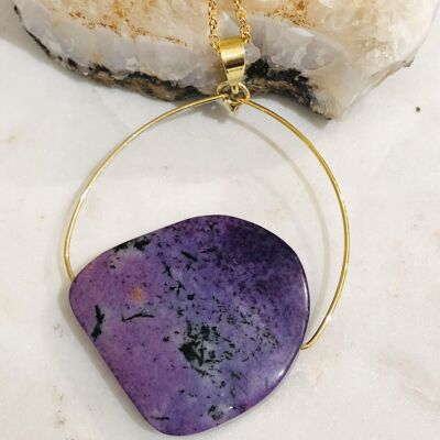 Charoite Pendant Necklace