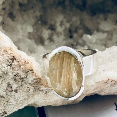 Quartz (Rutilated) Sterling Silver Ring