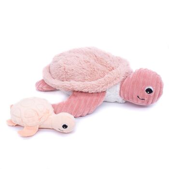 SAUVENOU TORTUE MAMAN & BEBE ROSE / THE TURTLE 2