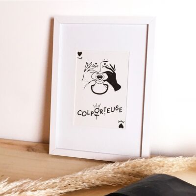 Illustration La Colporteuse - Handcrafted screen printing