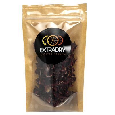 Extradry - Dried Hibiscus Flower for Cocktails, 40g