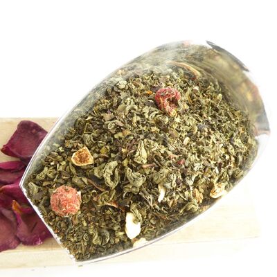 BULK ACIDULE BOUQUET - organic raspberry-lemon-basil green tea