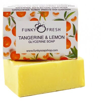 Tangerine And Lemon Glycerine Soap, 100% Natural & Handmade, 95g