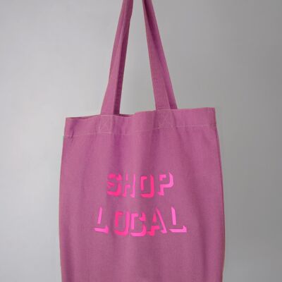 SHOP LOCAL BAG PINK/NEON x2 PACK
