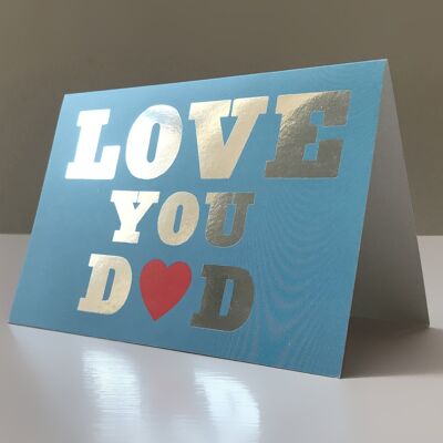 LOVE YOU DAD CARD x 6 pack