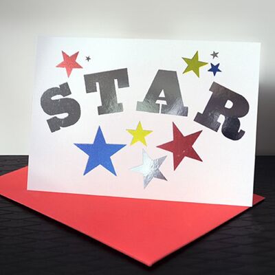 Dandy star greeting card