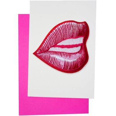 Lips patch card x 4 pack