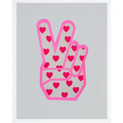 PEACE & HEARTS PRINT 50 x 40