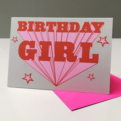 Birthday girl card