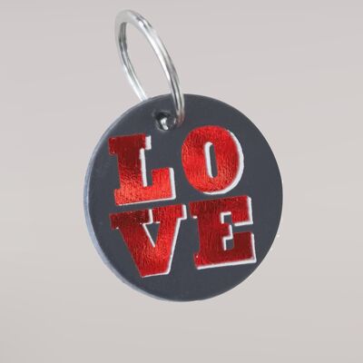 Dark love keyring