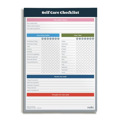 Self Care Checkliste