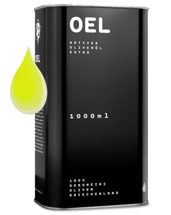 OEL 1 000 ml - Huile d'Olive Extra Vierge Bio 1