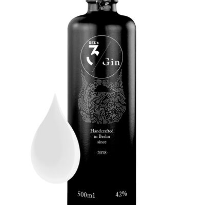 OEL's 3 Gin 500 ml - gin biologique aromatisé à l'huile d'olive
