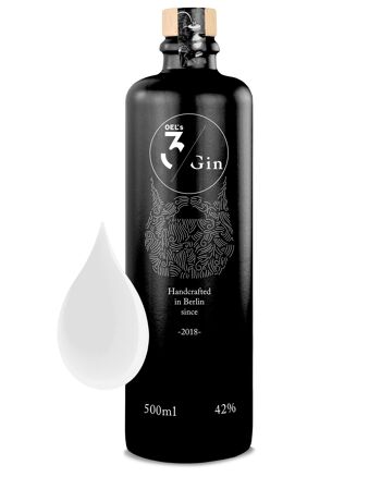 OEL's 3 Gin 500 ml - gin biologique aromatisé à l'huile d'olive 1