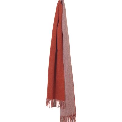 Scarf His & Her (rusty red/light grey)