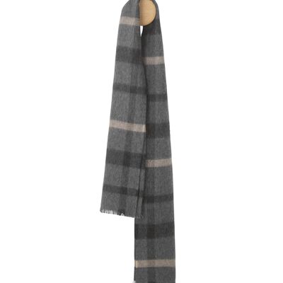 Foulard London (gris/noir/beige)