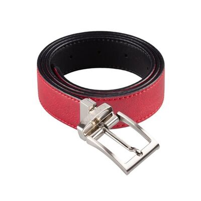Reverse belt black red