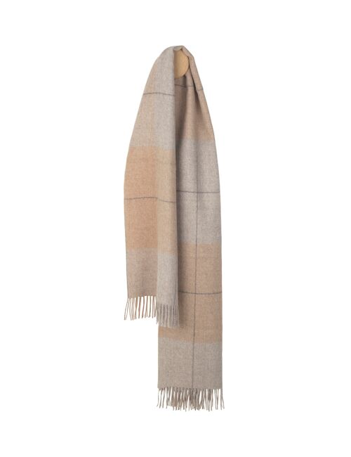 Prague scarf (camel/light grey)