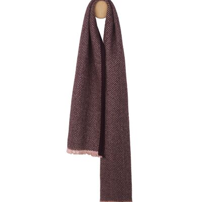 Edinburgh scarf (nude/chocolate)