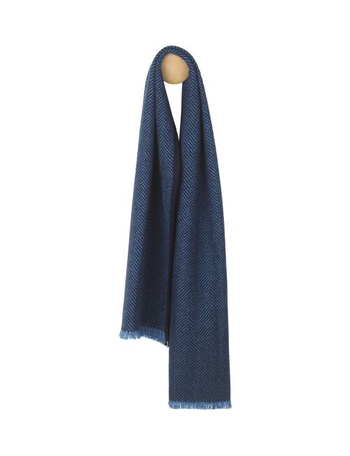 Edinburgh scarf (ocean blue/navy)