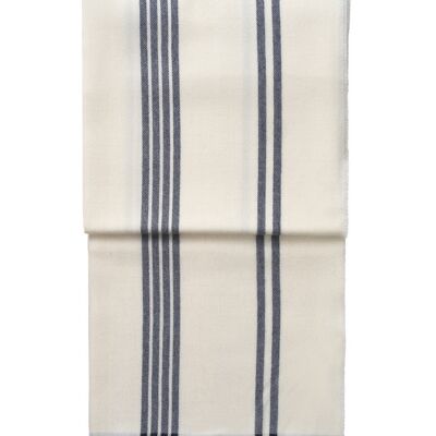 Linee plaid (bianco/blu scuro)